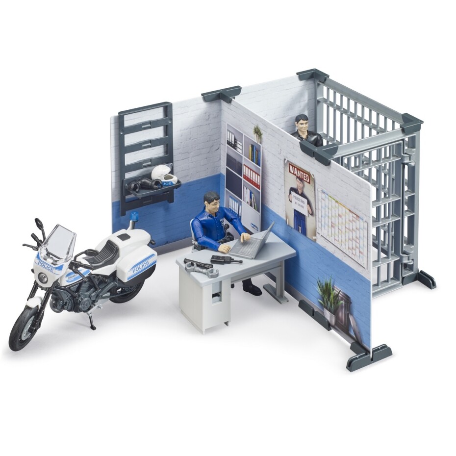 Bruder 62732 BWorld Policejní stanice s motorkou, 1:16 - main (3)