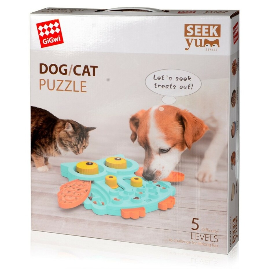 GiGwi art. 7395 Seek Yum sova interaktivní hračka - main (2)