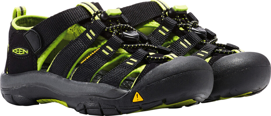 Dětské sandály Keen  Newport H2 JR Black/Lime Green  US 3 - main (2)