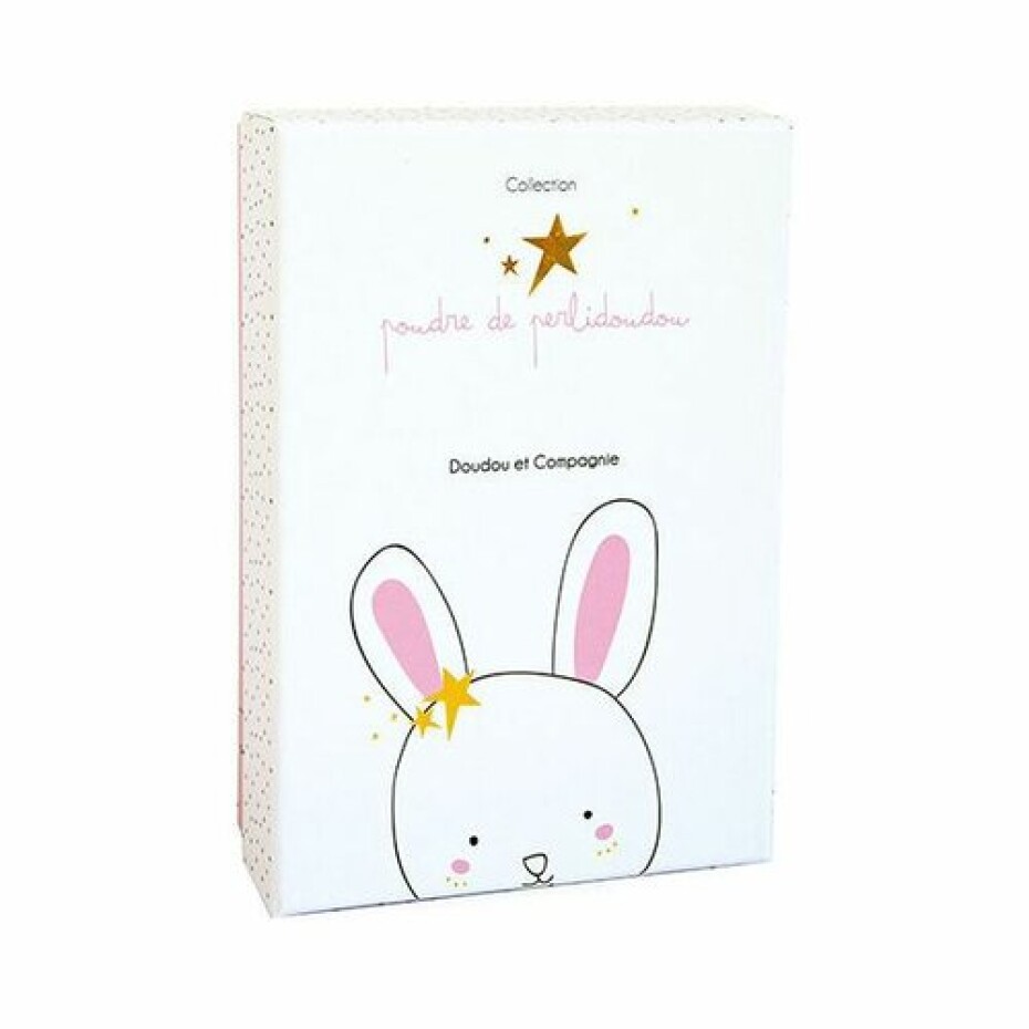 Doudou Dárková sada - Hračka s úchytem na dudlík králíček 15 cm - main (2)