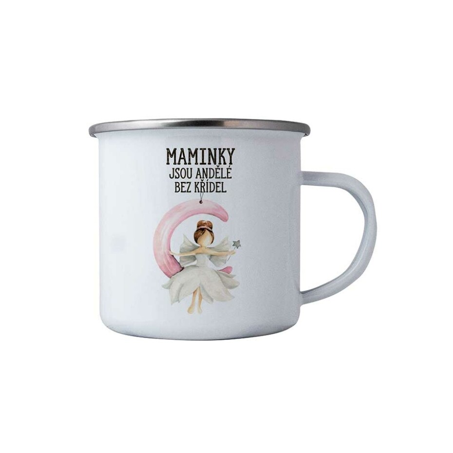 Bohemia Gifts Plechový hrnek - Maminky jsou andělé, 350 ml - main (0)