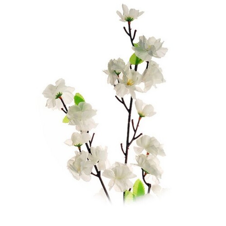 Umělá Sakura, 3 výhonky, v. 66 cm, bílá - main (1)
