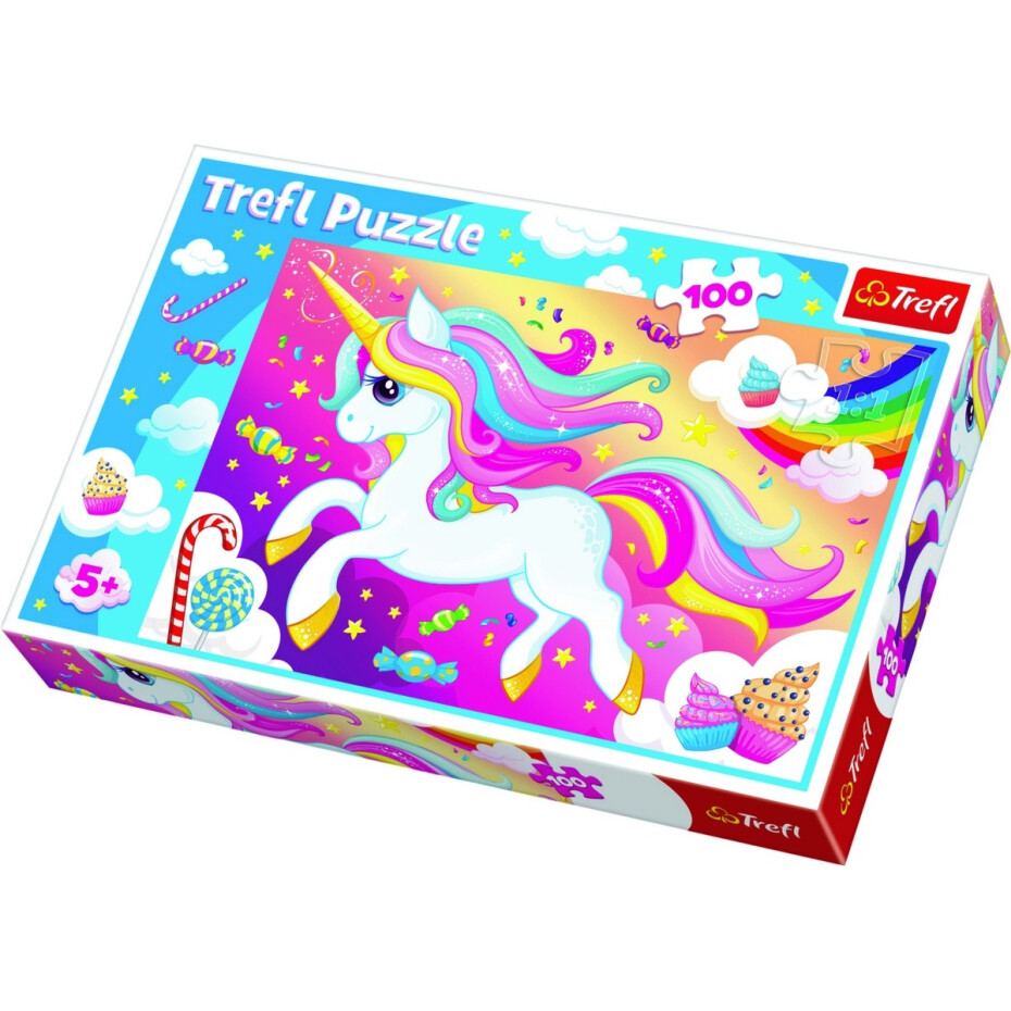 Trefl Puzzle Sladký jednorožec 100 dílků - main (1)