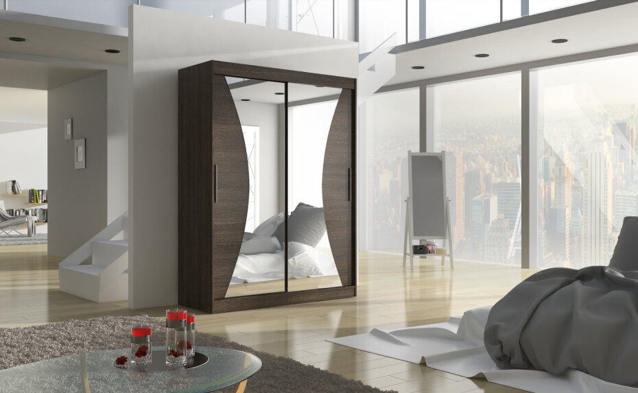 ArtAdrk Šatní skříň MAX | 150 cm Barva: Čokoládová - main (0)