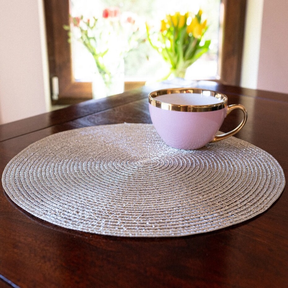 Altom Prostírání Straw zlatá, pr. 38 cm, sada 4 ks - main (3)