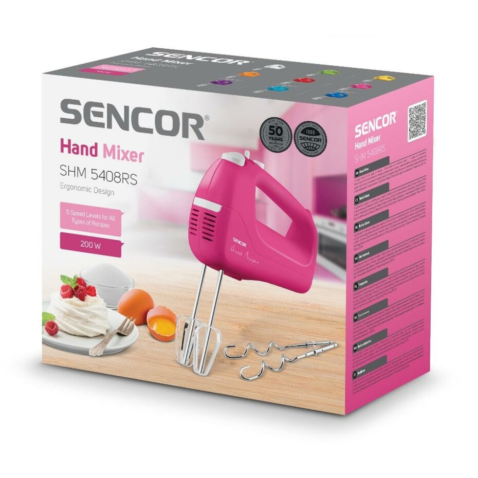 Sencor SHM 5408RS ruční mixér, růžová - main (7)