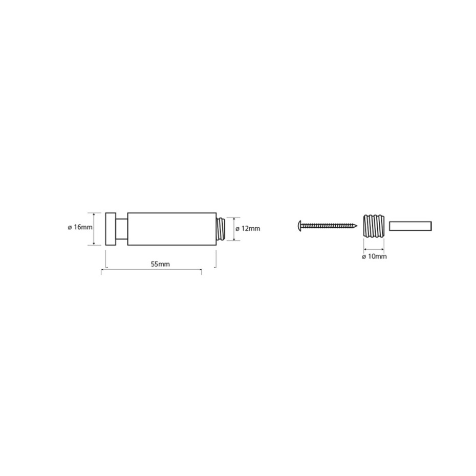 SAPHO XS203 X-Steel věšáček 5,5 cm, broušený nerez - main (1)
