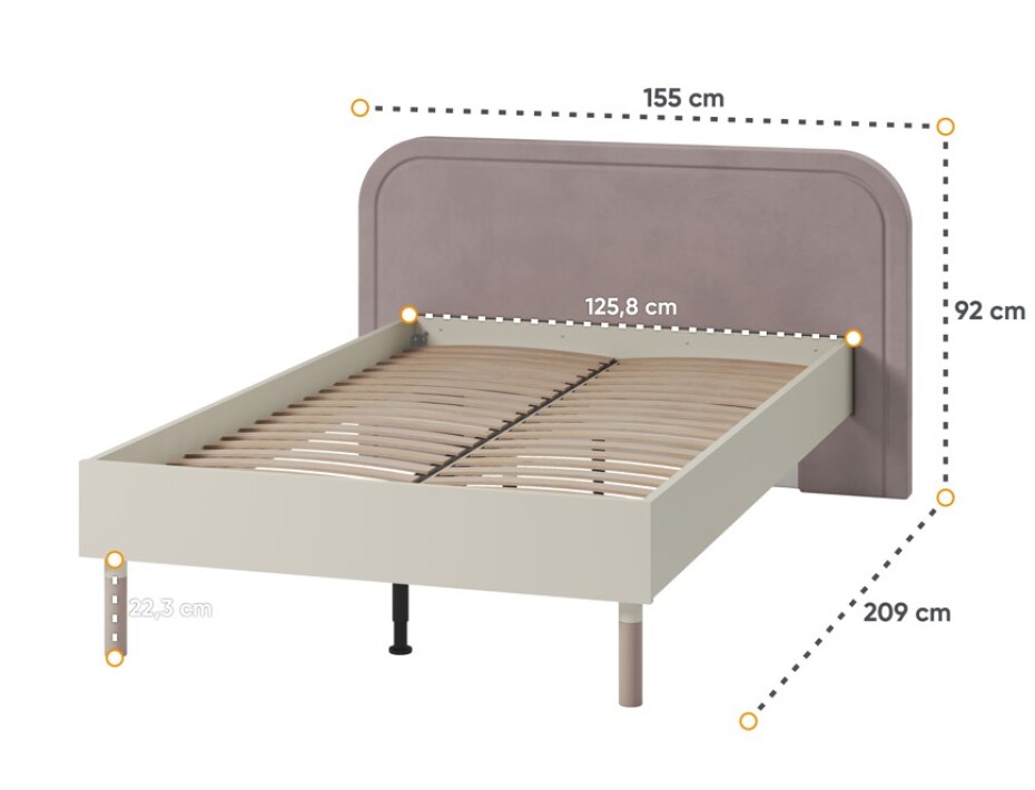 Dig-net nábytek Postel SYMPATHY HR-09 | 120 x 200 cm - main (5)