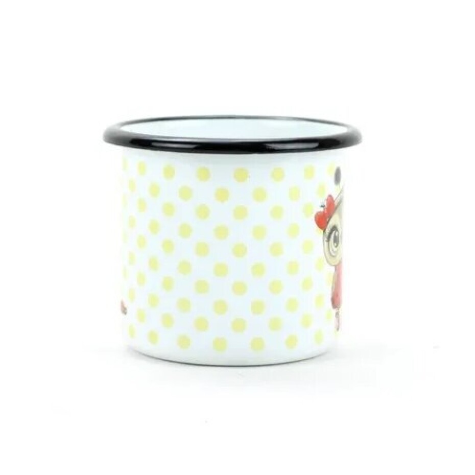 Belis Smaltovaný hrnek Sova s beruškou, 7 cm, 0,25 l - main (1)