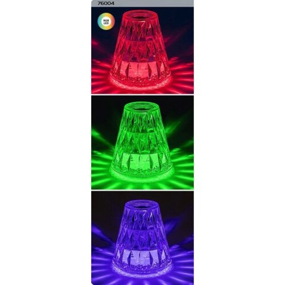 Rabalux 76004 stolní LED lampa Siggy, průhledná - main (7)