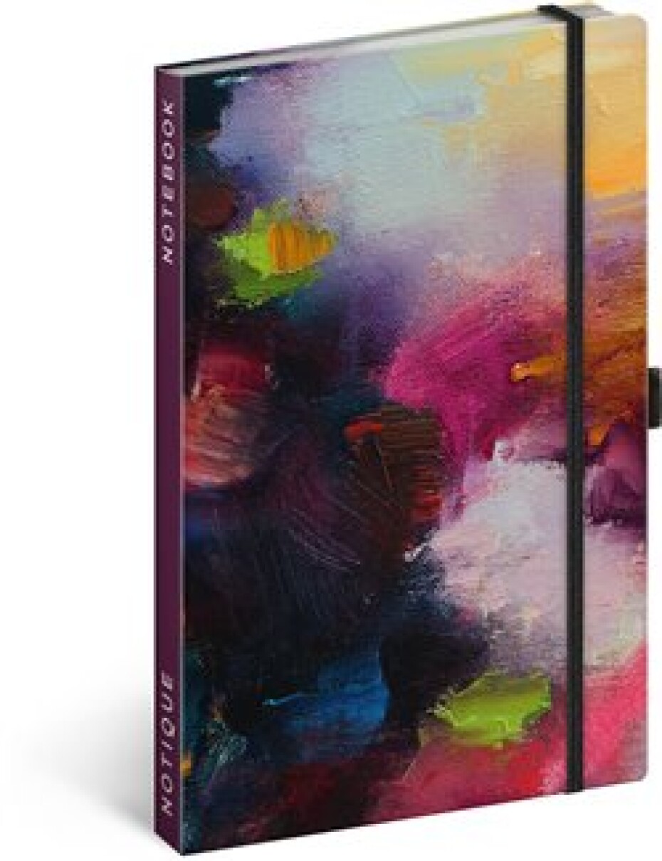 Notes Růžová malba linkovaný 13 × 21 cm - main (0)