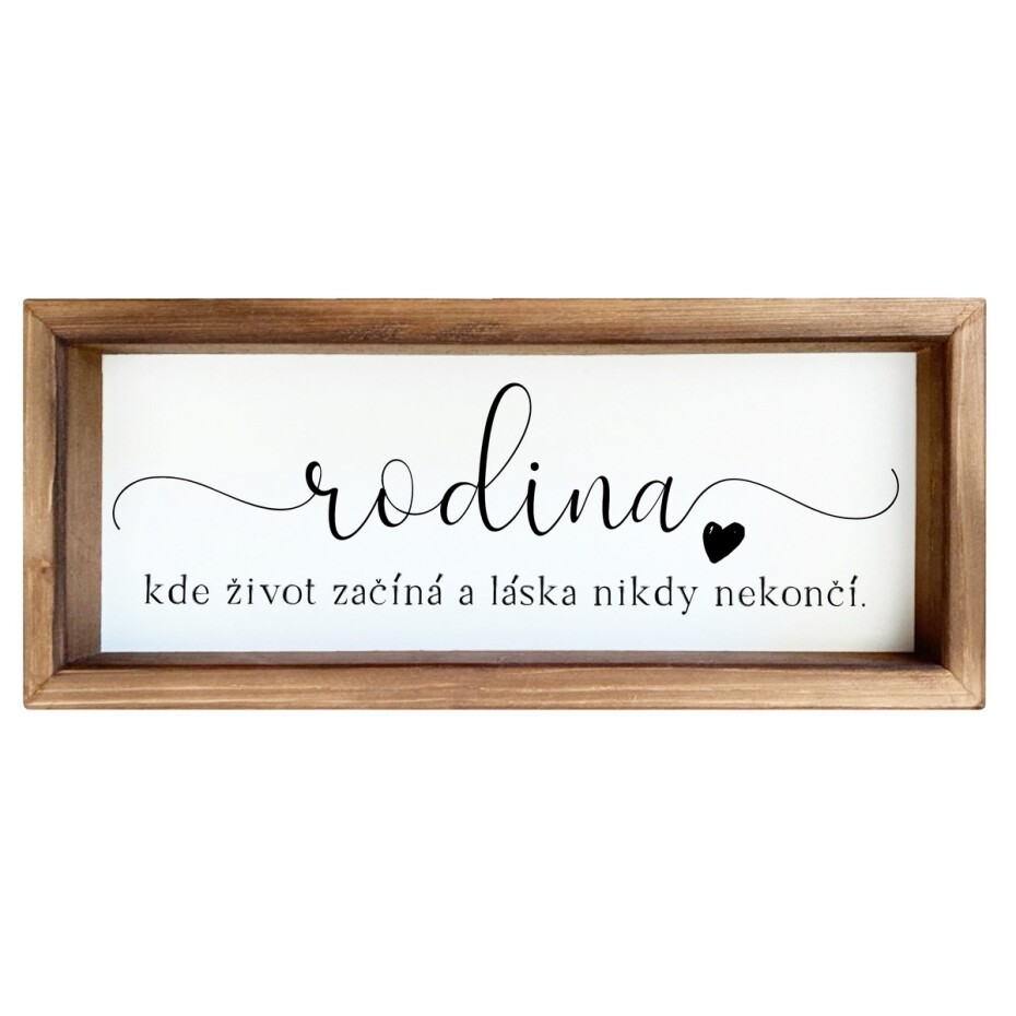 Bohemia Gifts Dekorační obrázek - Rodina, 15 x 42 cm - main (0)