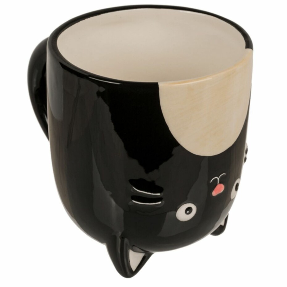 Keramický hrnek Kočka, 540 ml, černá - main (2)