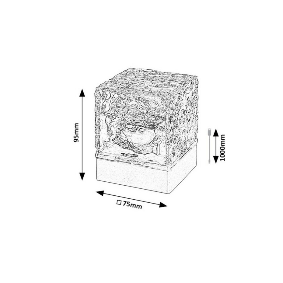 Rabalux 76022 dekorativní stolní LED lampička Cubiko - main (6)