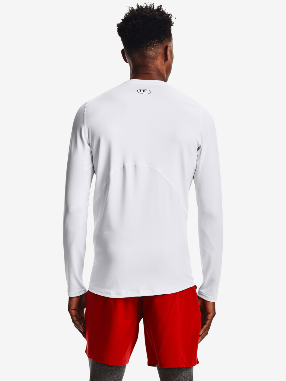 Pánské tričko Under Armour  Fitted Crew-WHT M - main (5)