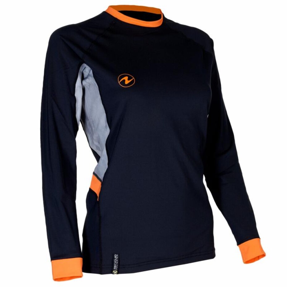Aqualung Dámské lycrové triko Aqua Lung LOOSE FIT černá/šedá dlouhý rukáv - main (0)