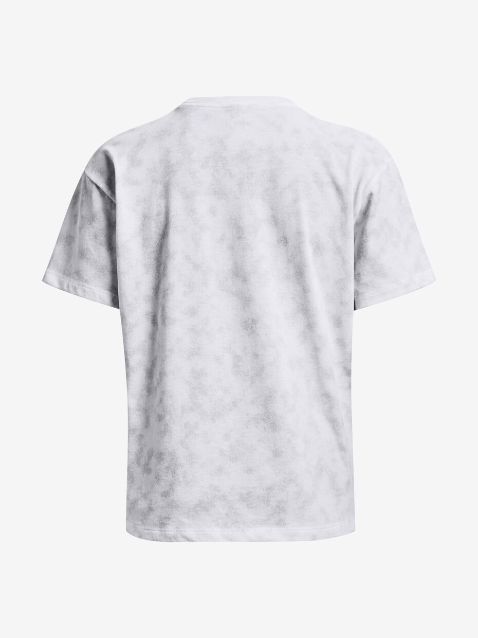 Dámské tričko Under Armour  LOGO AOP HEAVYWEIGHT SS-WHT S - main (3)