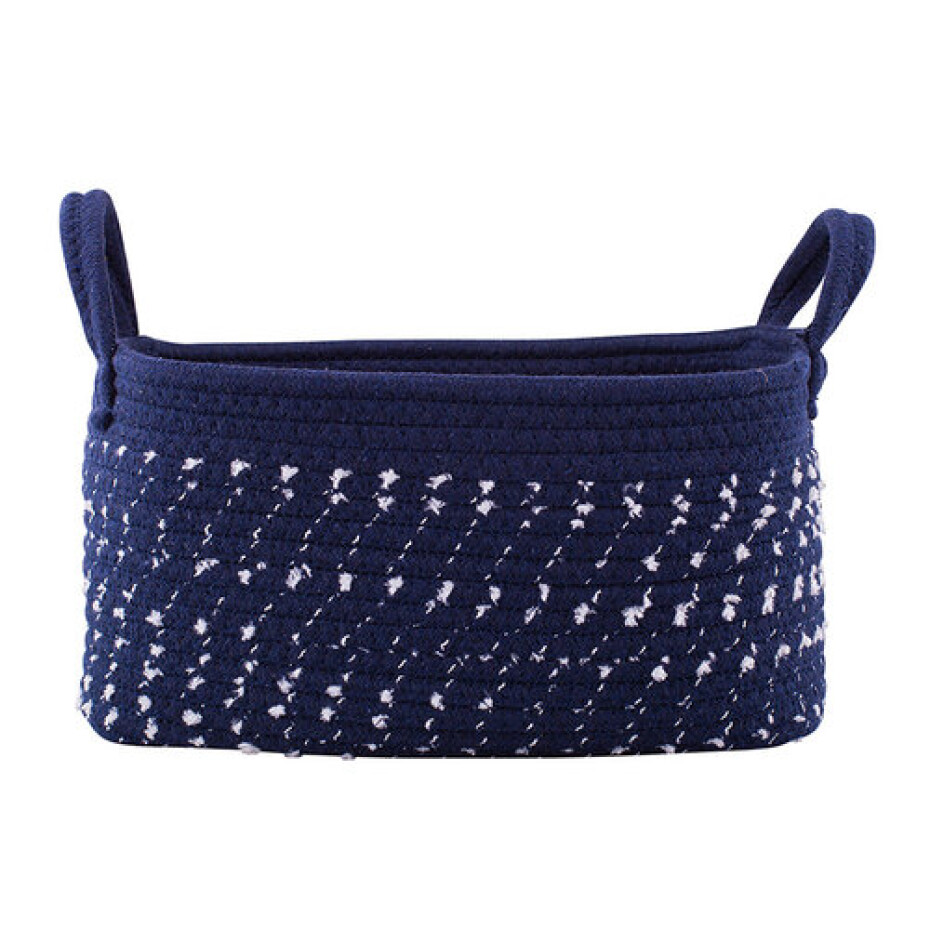 Altom Bavlněný hranatý košík Dark blue, 21 x 31 x 16 cm, S - main (1)