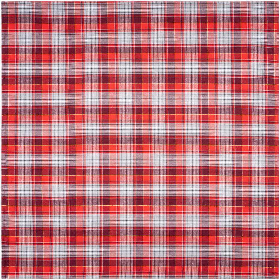 Home Elements Ubrus Káro červenošedá, 90 x 90 cm - main (0)