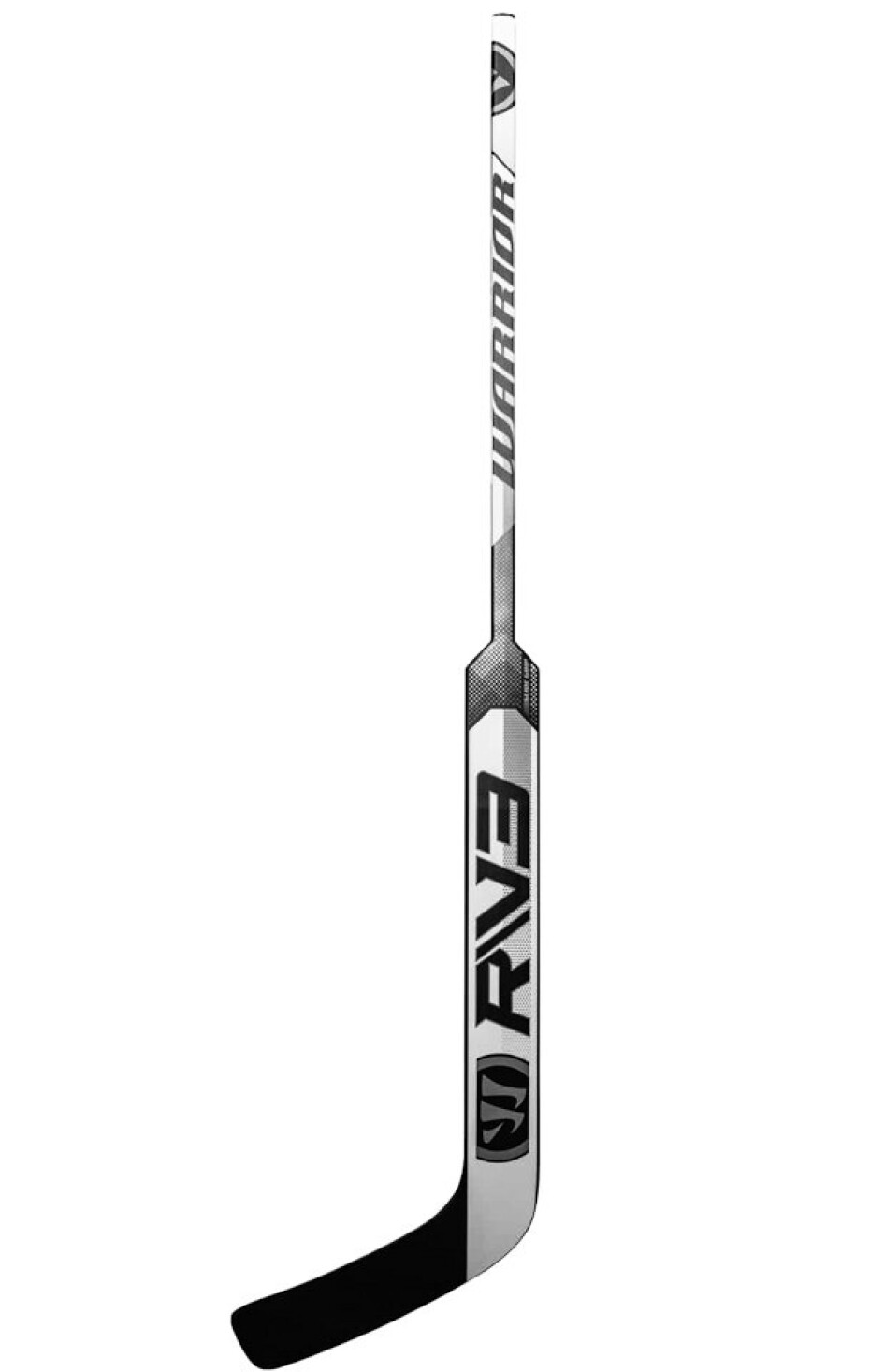 Kompozitová brankářská hokejka Warrior Ritual V3 E White/Black Senior 27,5 palců, L (normální gard) - main (1)