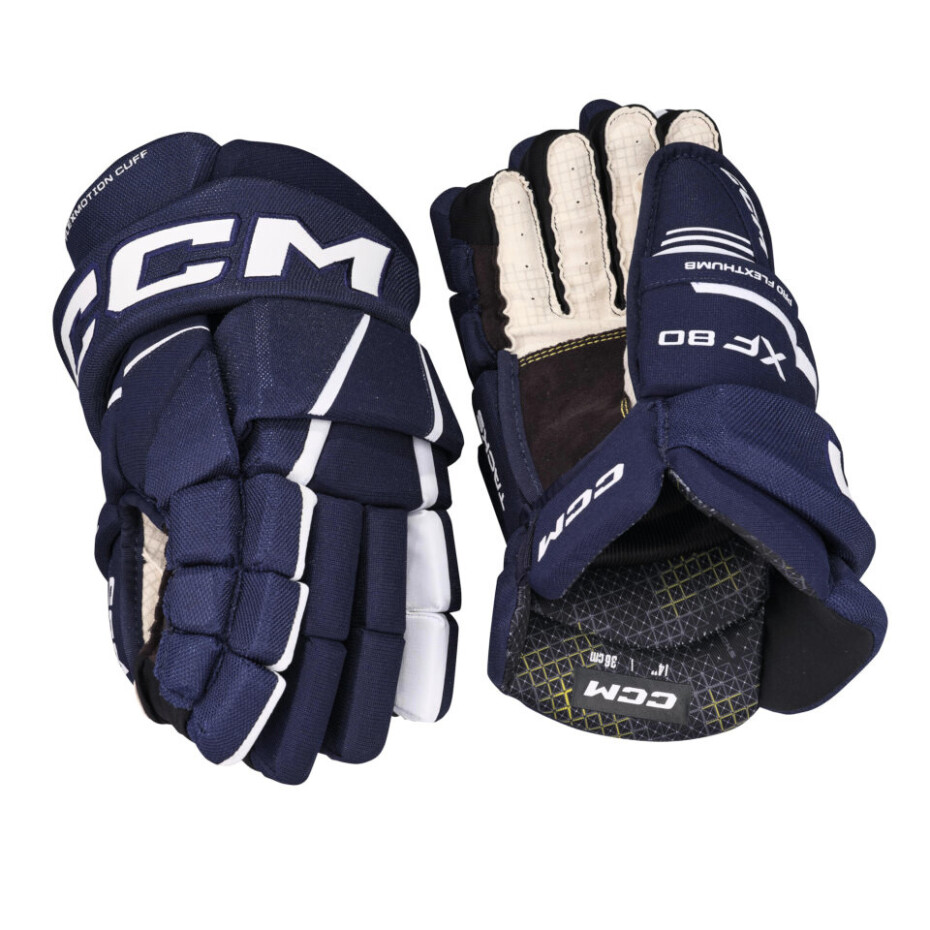 Hokejové rukavice CCM Tacks XF 80 Navy/White Senior 13 palců - main (1)