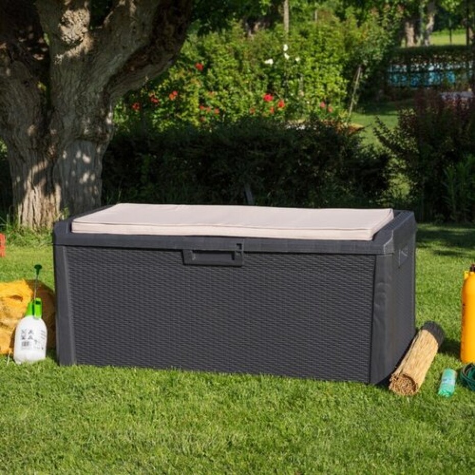 Multifunkční úložný box Santorini Plus šedá, 560 l - main (2)