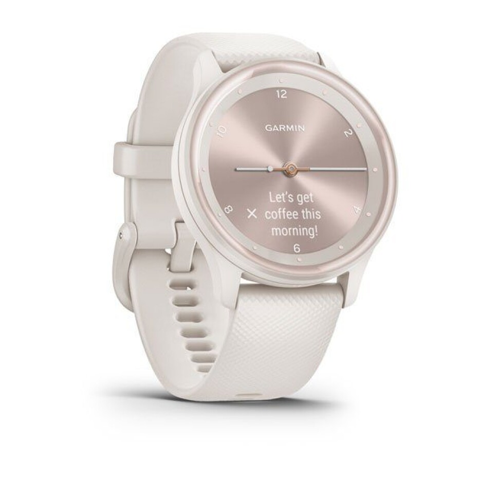 Garmin vívomove Sport Peach Gold/White Silicone Band - 010-02566-01 - main (2)
