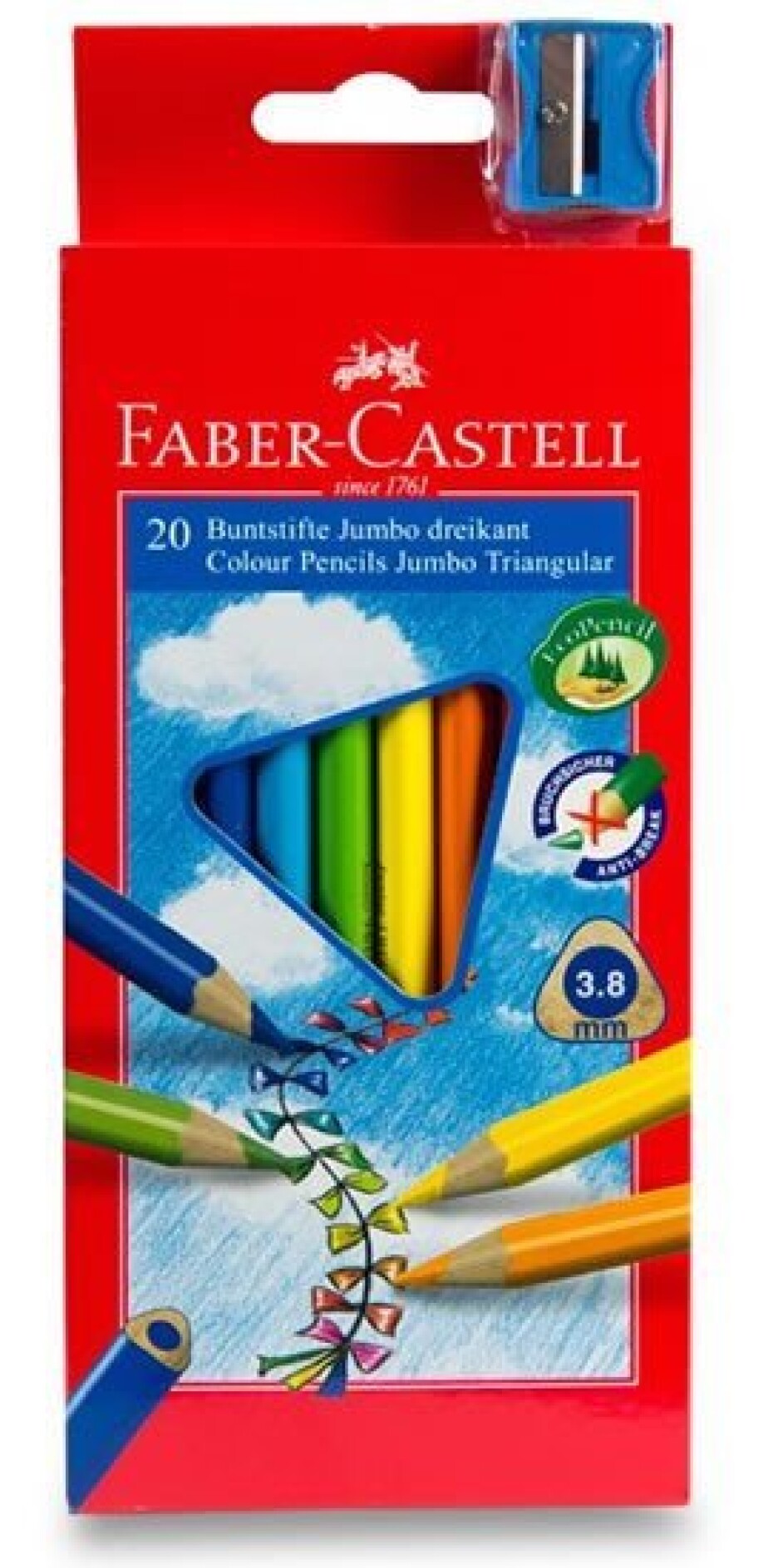Faber - Castell Pastelky trojhranné Junior - středně silné 20 ks - main (0)