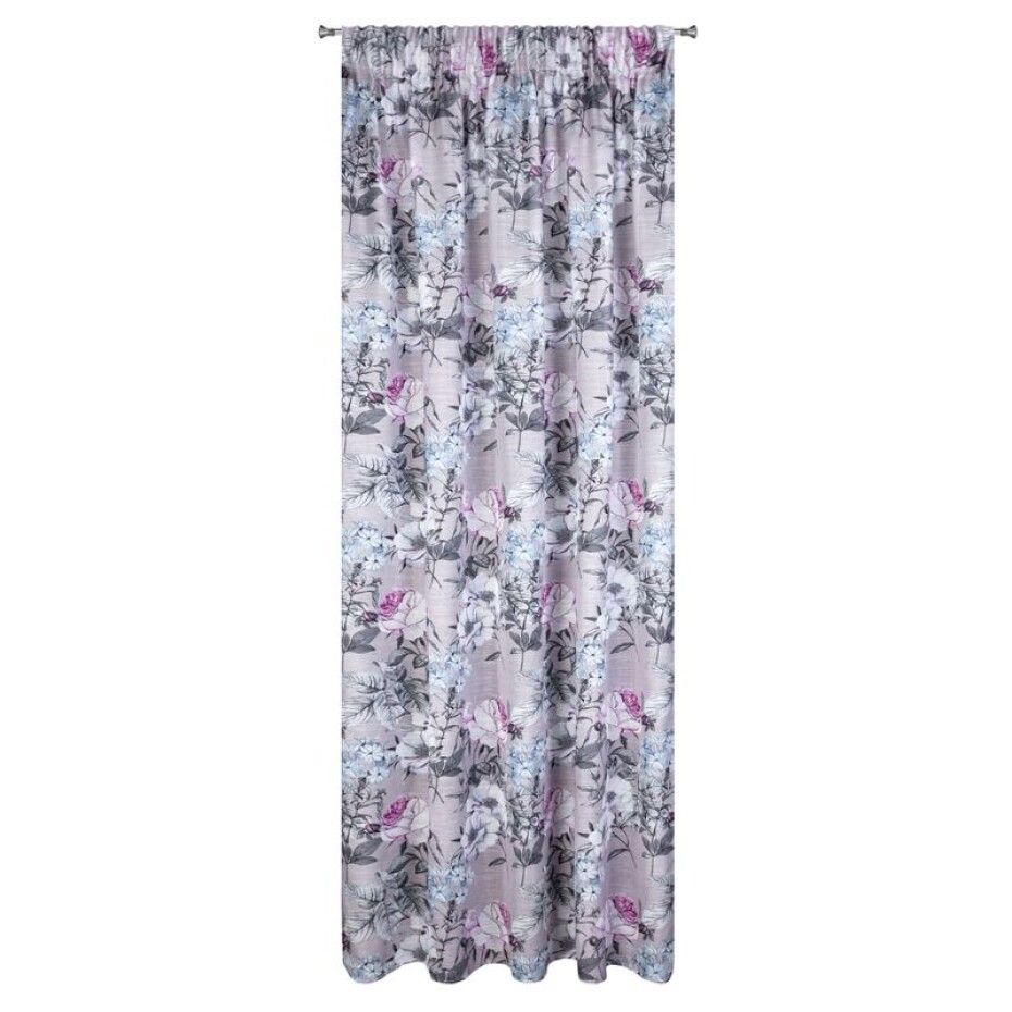 ArtFir Závěs HONEY P | fialová/šedá 140 x 270 cm - main (1)