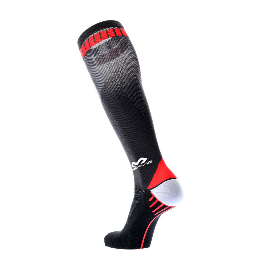 Pánské kompresní ponožky McDavid  Elite Active Compression Socks 8842 Black/Scarlet  L - main (1)