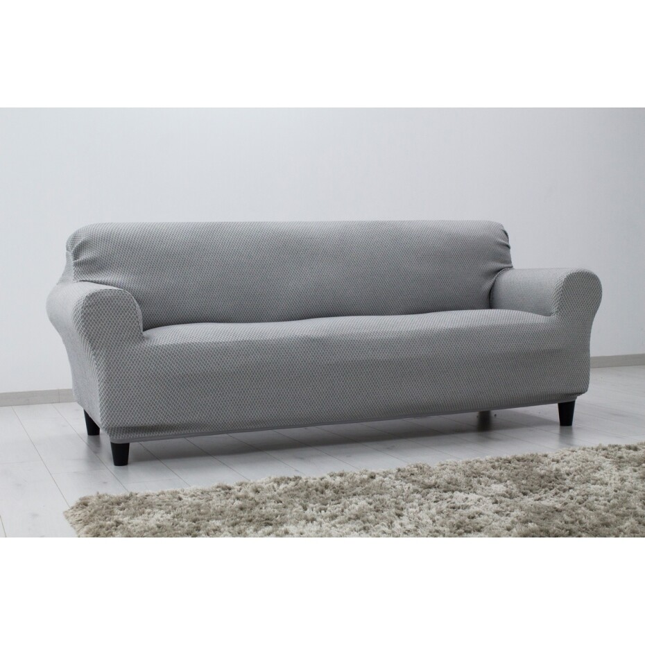 Forbyt Napínací potah na sedačku IRPIN šedá, 220 - 260 cm - main (1)