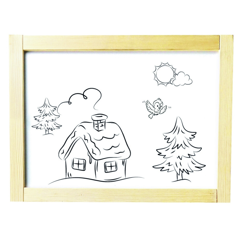 Bino Magnetická oboustranná tabule, 80 x 40 x 42 cm - main (4)