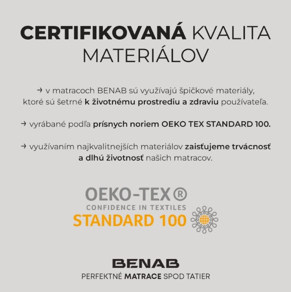 Benab Pěnová matrace VISCO PLUS | 140 x 200 cm - main (12)