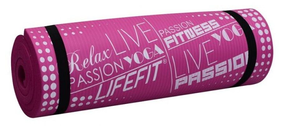 Lifefit Podložka YOGA MAT EXKLUZIV PLUS, 180x60x1.5cm, bordo - main (0)