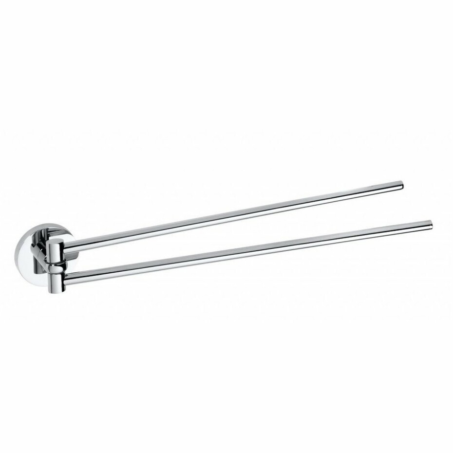 SAPHO XR405 X-Round dvojitý držák ručníků otočný 42 cm, stříbrná - main (0)