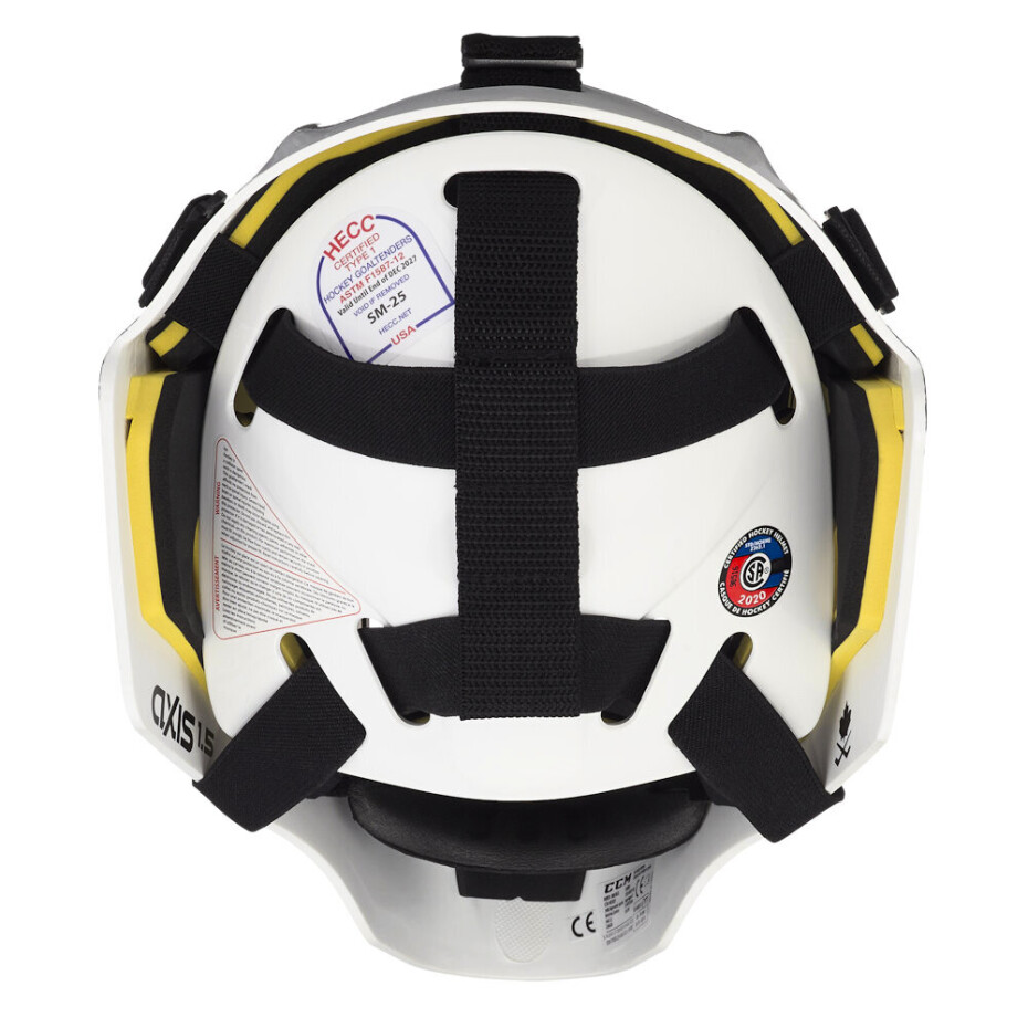 Brankářská hokejová maska CCM Axis 1.5 Žák (youth) OS (49-54 cm), bílá - main (3)