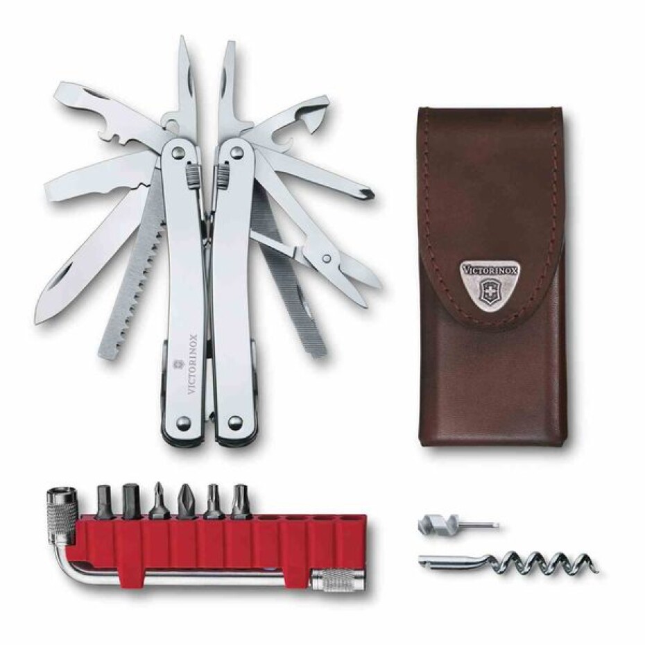 Kleště Victorinox SwissTool Spirit X Plus 3.0235.L a kožené pouzdro 3.0235.L - main (0)