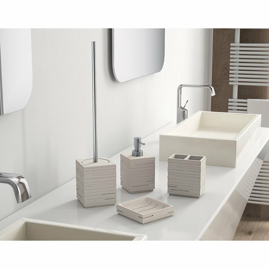 GEDY QU3366 Quadrotto WC štětka na postavení, tortora - main (1)