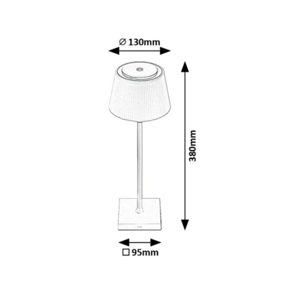 Rabalux 76013 stolní LED lampa Taena, 4 W, stříbrná - main (6)