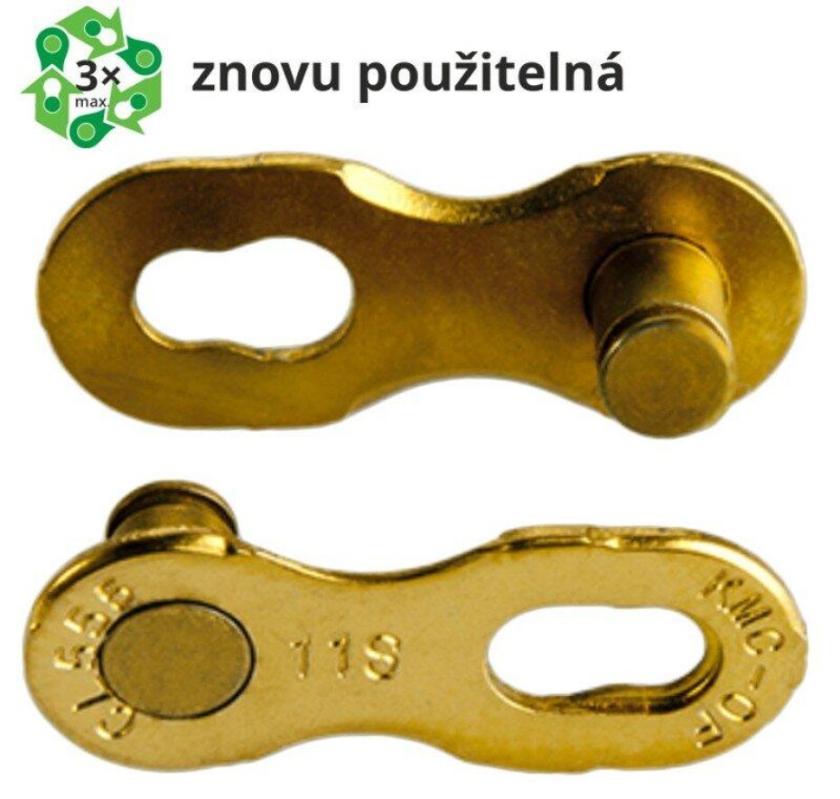 Kmc spojka řetězu 11 speed Gold, balení 2 ks, cena za balení - main (0)