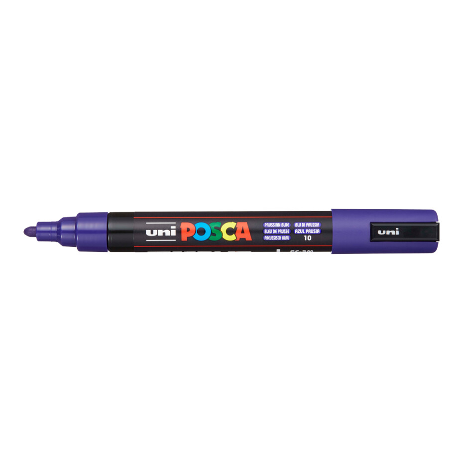 Posca popisovač PC-5M, 1,8 - 2,5 mm, pruská modř (10) - main (0)