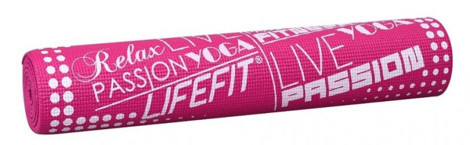 Lifefit Gymnastická podložka SLIMFIT PLUS, 173x61x0.6cm, světle růžová - main (0)