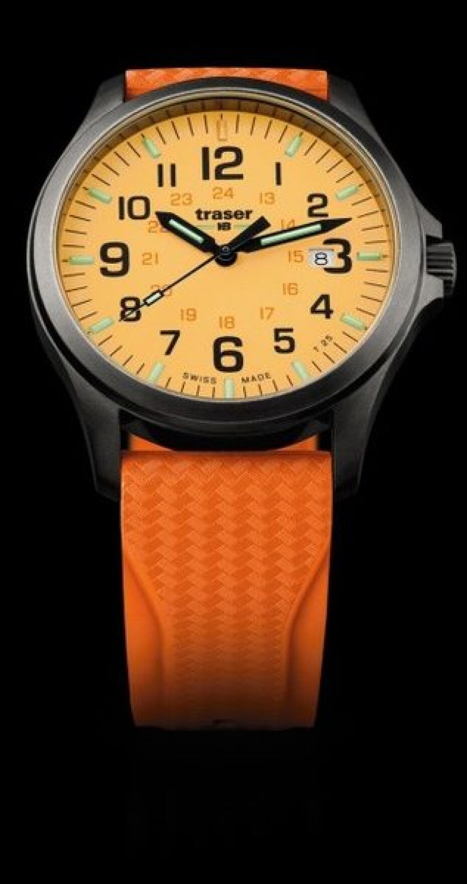 Traser P67 Officer Pro GunMetal Orange Silikon - main (2)