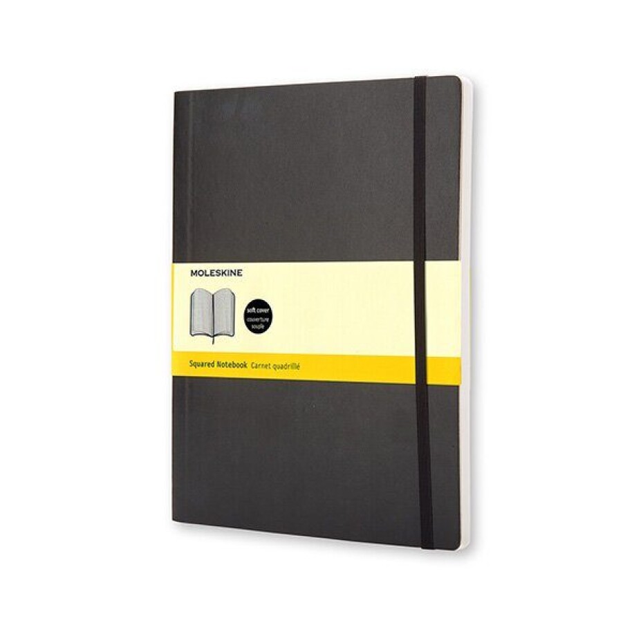 Zápisník Moleskine VÝBĚR BAREV - měkké desky - XL, čtverečkovaný 1331/11293 - Zápisník Moleskine - měkké desky černý - main (0)