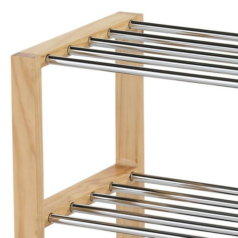Botník 4 patra, přírodní, 80 x 30 x 73 cm - main (1)