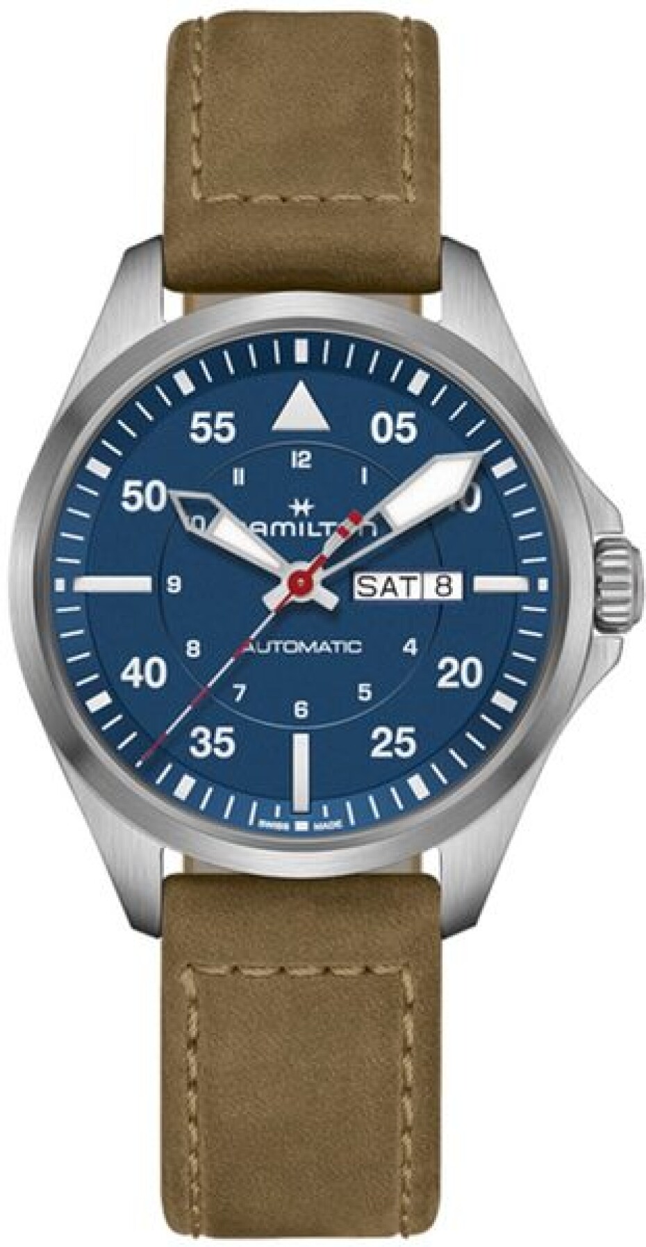 Hamilton Khaki Aviation Pilot Day Date Auto - Air Glaciers Edition H64655941 - main (1)