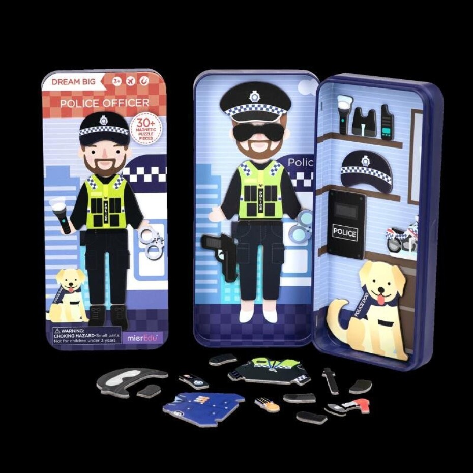 MierEdu Cestovní magnetické puzzle - policista - main (0)