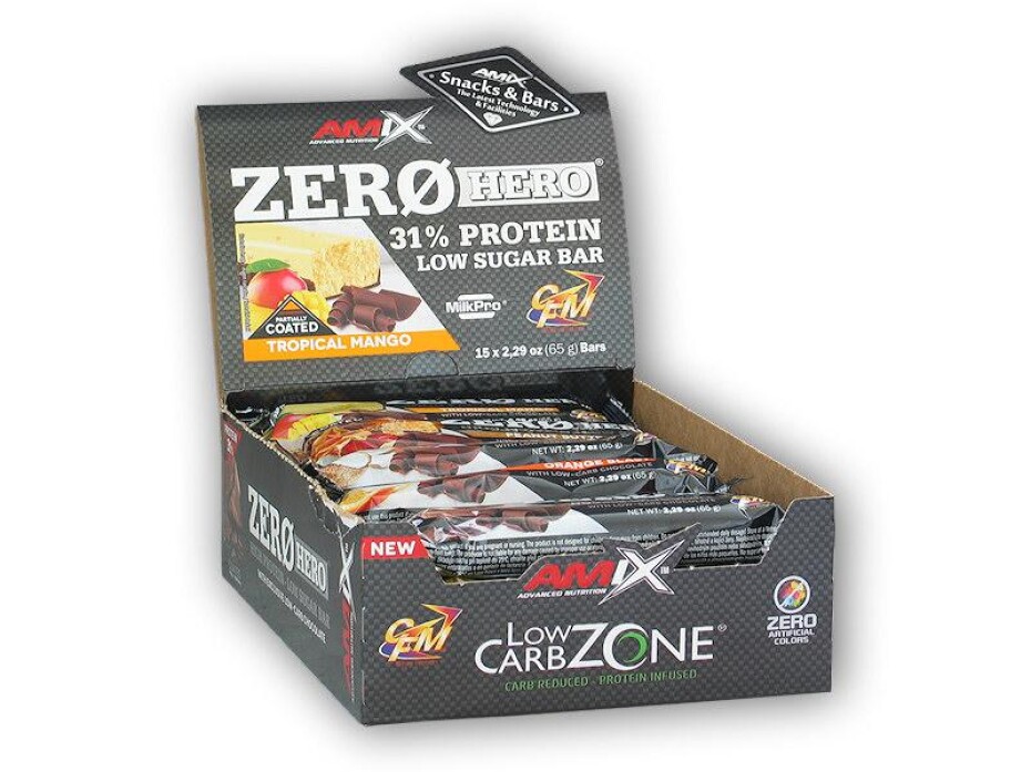 Amix 15x Zero Hero High Protein Low Sugar Bar 65g - main (0)