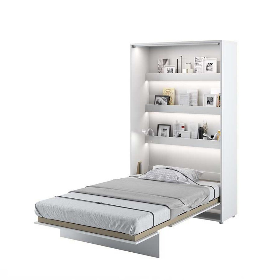 Dig-net nábytek Sklápěcí postel Lenart BED CONCEPT BC-02p bílý lesk | 120 x 200 cm - main (12)