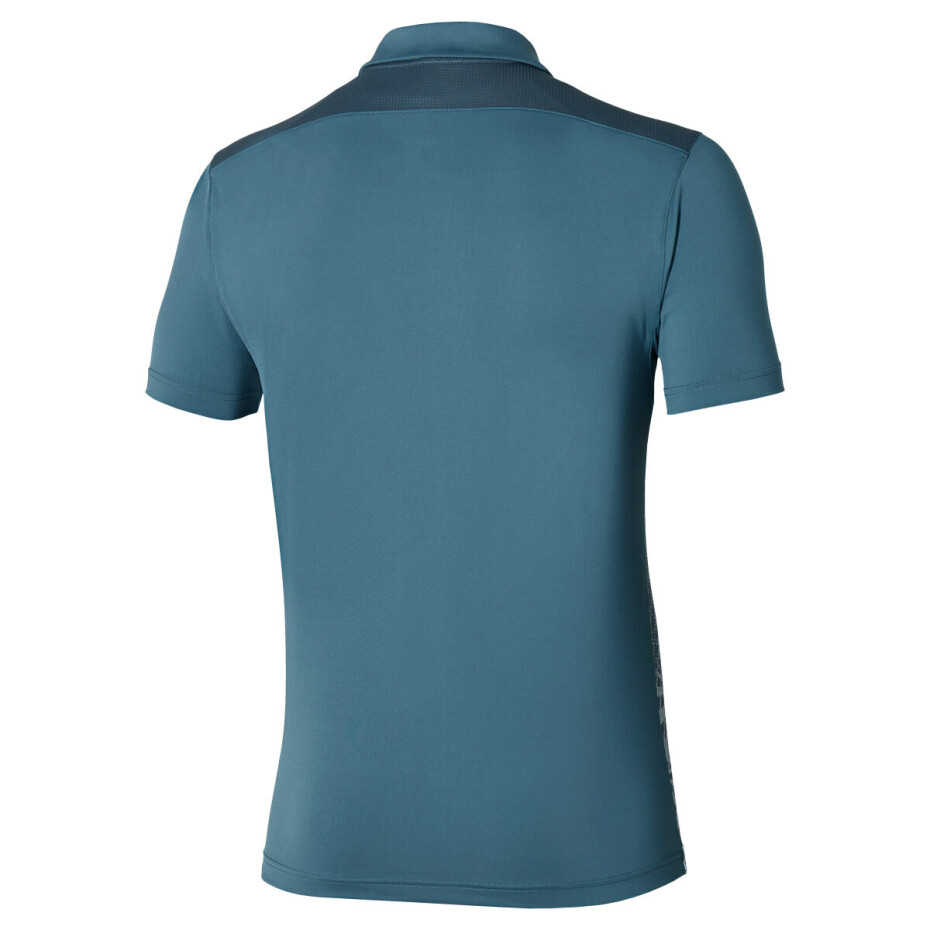 Pánské tričko Mizuno  Mugen Shadow Polo Blue Mirage S - main (1)